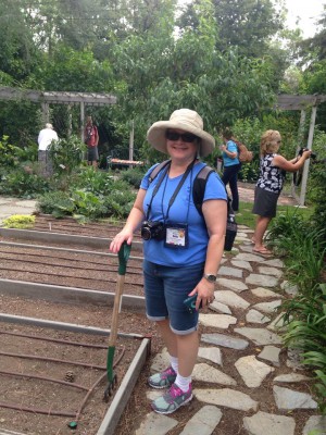 Holly at one of the home garden tours