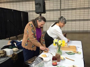 Susan Brown and Genevieve Bardwell present on salt rising bread at the Farm to Table Pittsburgh conference